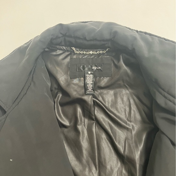 AQUA down puffer moto jacket - Picture 5 of 8